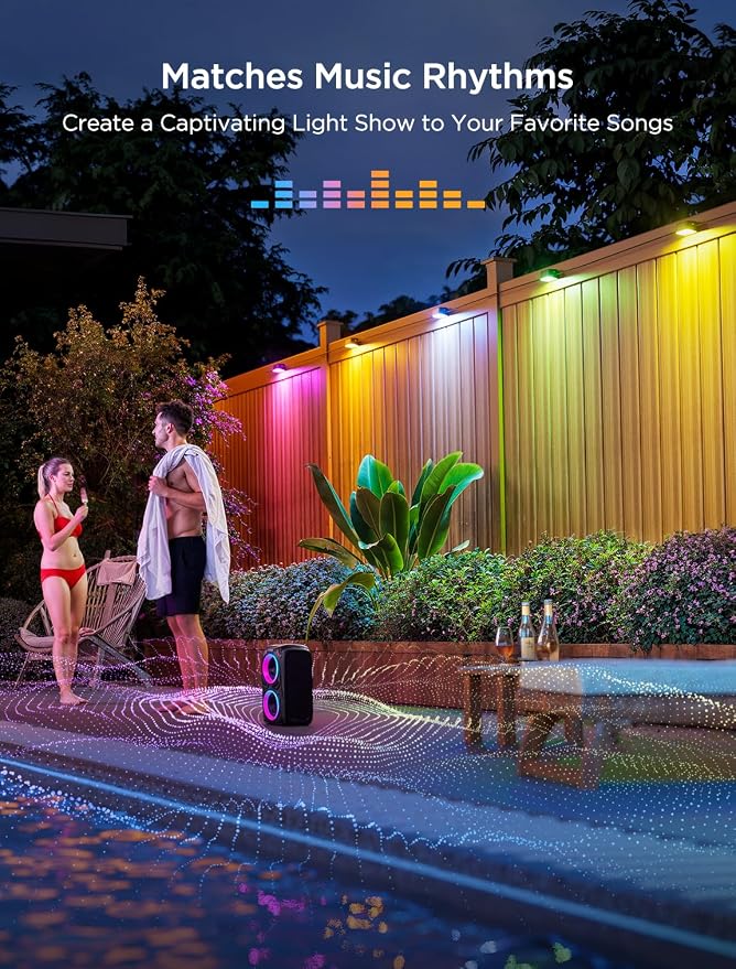Govee Outdoor Deck Lights, IP65 Waterproof Outdoor Lights - Image 6