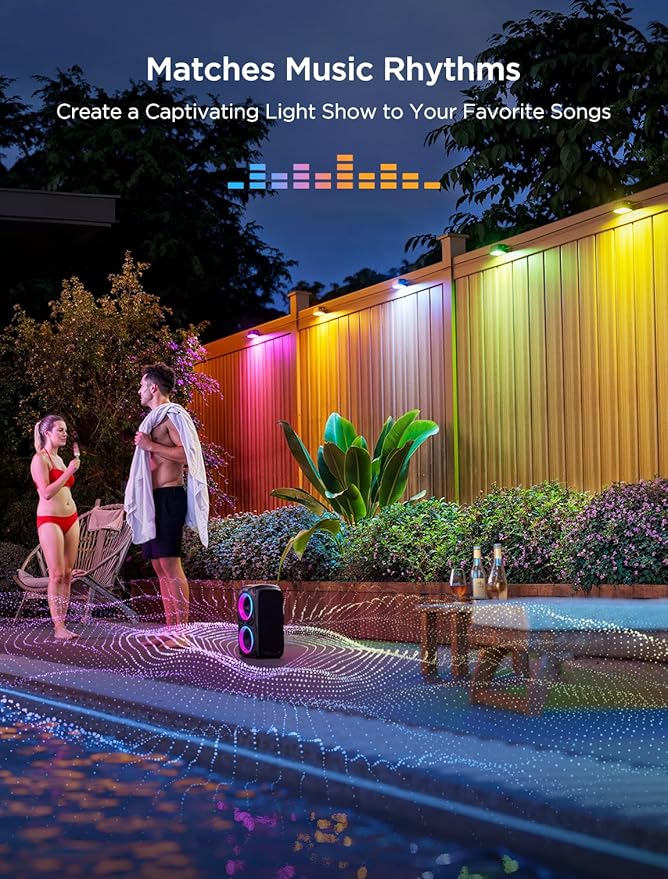 Govee Outdoor Deck Lights, Smart WiFi Outdoor Lights Work - Image 6