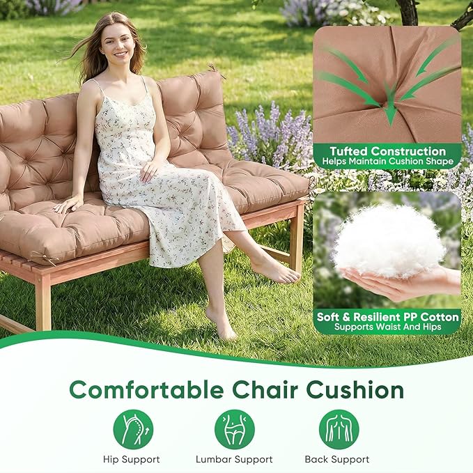 Porch Swing Cushions, Waterproof Swing Cushion - Image 2