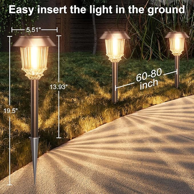 XMCOSY+ Solar Pathway Lights Outdoor - Image 8