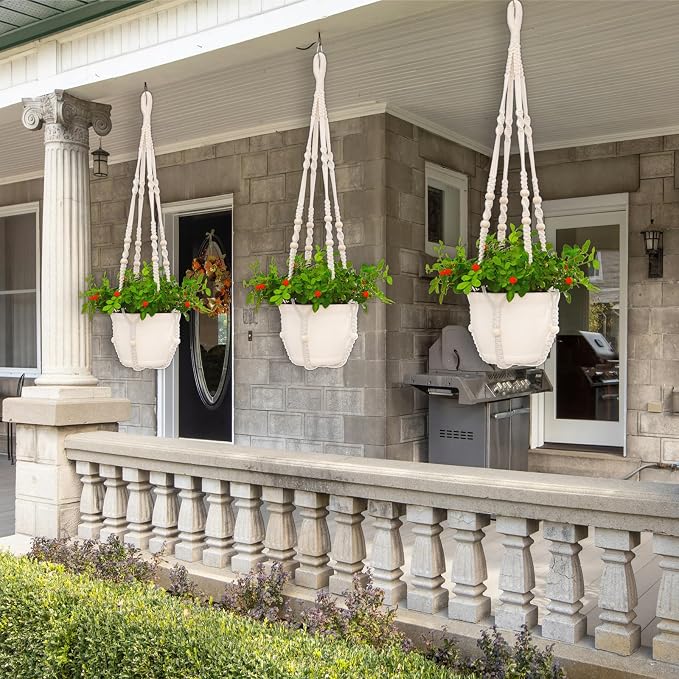 Macrame Plant Hanger Indoor, Hanging Planters - Image 6