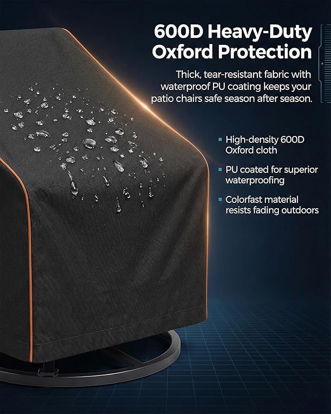 3-Piece Patio Furniture Cover Set - Image 5