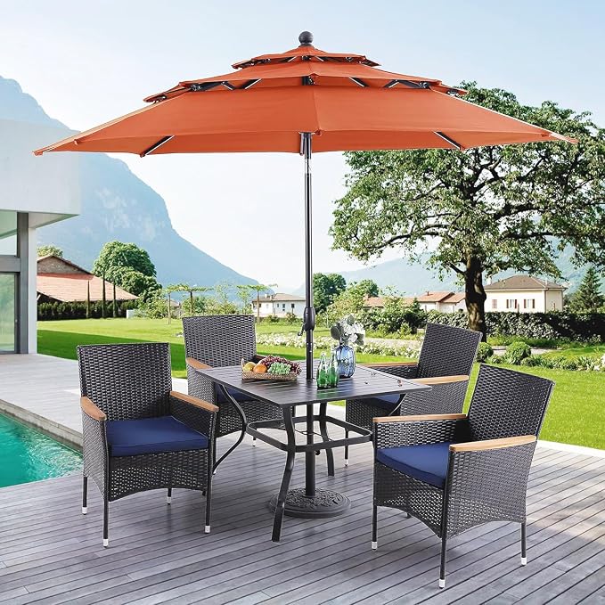 PHI VILLA 5 pcs Patio Dining Set - Image 7