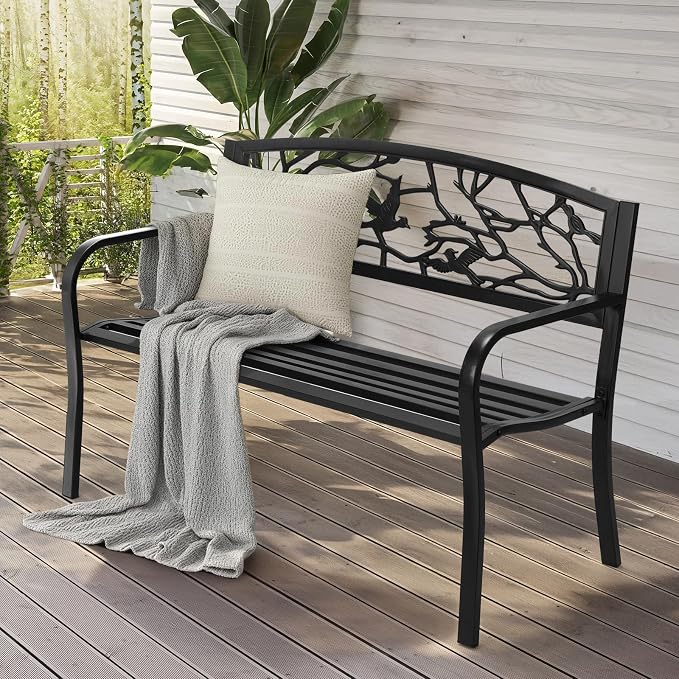Outvita Outdoor Bench, Patio Bench - Image 9