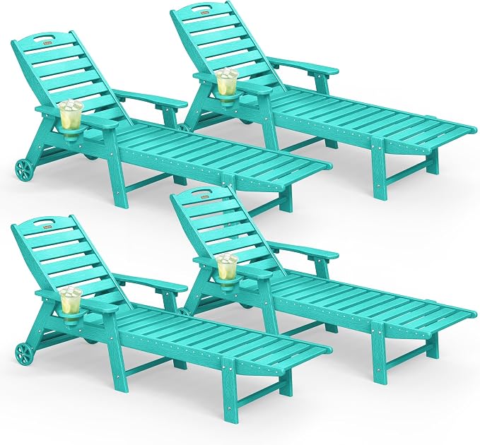 Lounge Chair Outdoor Set of 4 by Suunyn