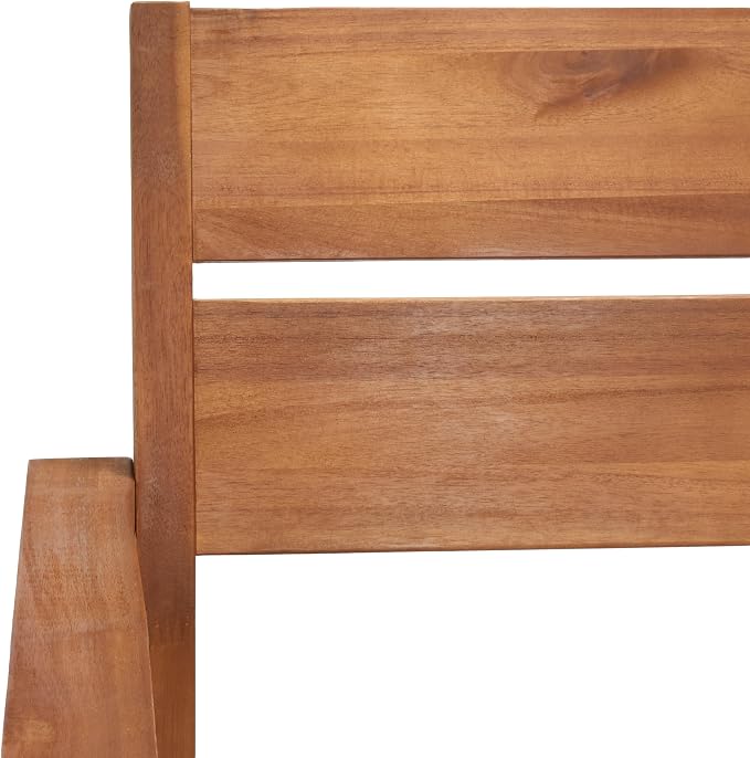 SAFAVIEH Outdoor Collection Hestia Natural Brown Acacia Solid Wood 7-Piece - Image 5