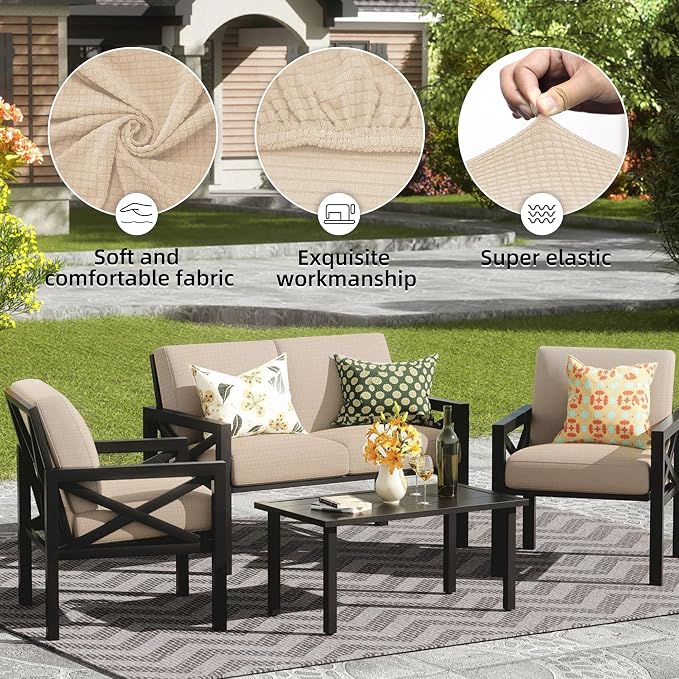Outdoor Cushion Covers Set, Replacement - Image 3