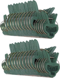 Plant Clips 40 Piece Green Gentle Gardening Plant & Flower Lever Loop Gripper by RamPro
