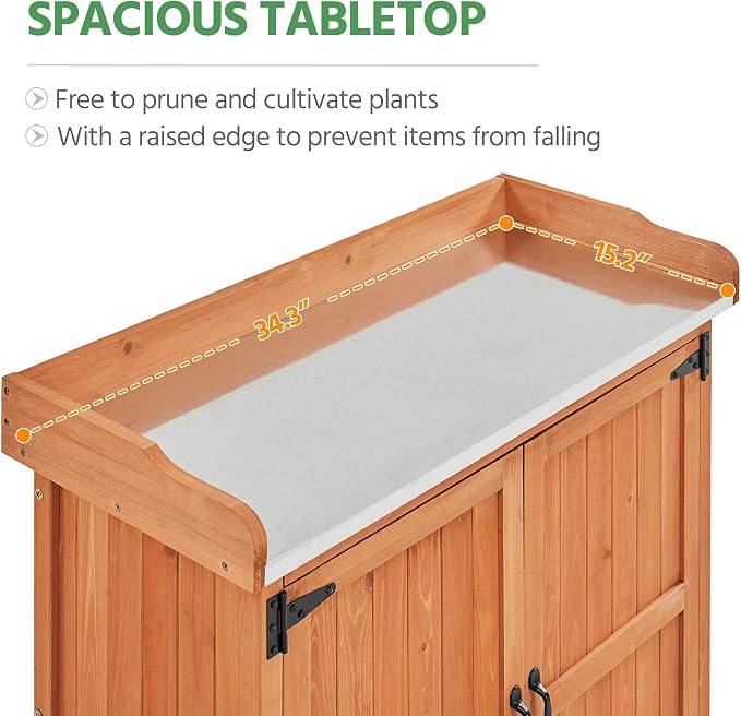 Yaheetech Garden Potting Bench Table - Image 9