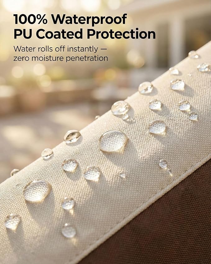 Outdoor Patio Chair Covers 4-Pack, Heavy Duty 600D Oxford Fabric, Weather - Image 6