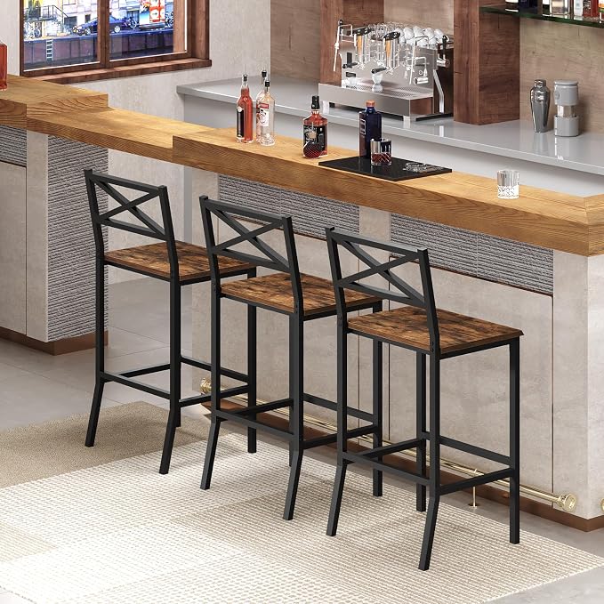 Bar Stools, Kitchen Breakfast Bar Chairs, - Image 3