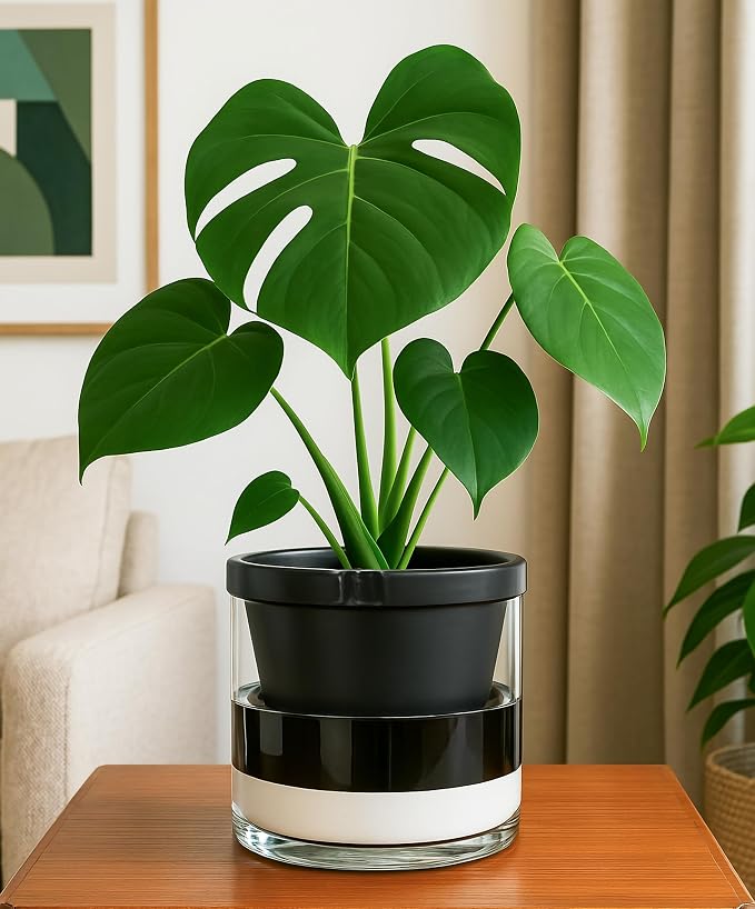D'vine Dev 8 Inch Design Self Watering Planter - Image 2