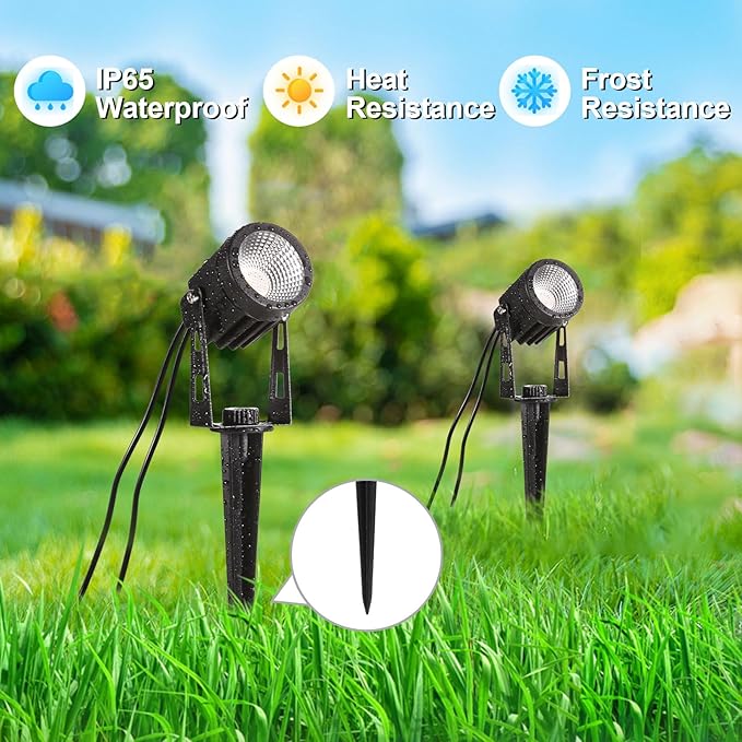 Outdoor Landscape Lighting, 6 Pack RGB Outdoor Spot Lights - Image 3