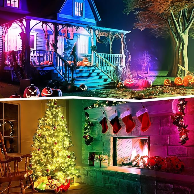RGBW 8W LED Spotlight with Remote, 16 Color Changing Landscape Lighting - Image 5