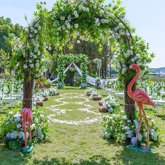 Giantex Garden Arbor, 7.2FT Wedding Arch Garden Trellis - Image 3