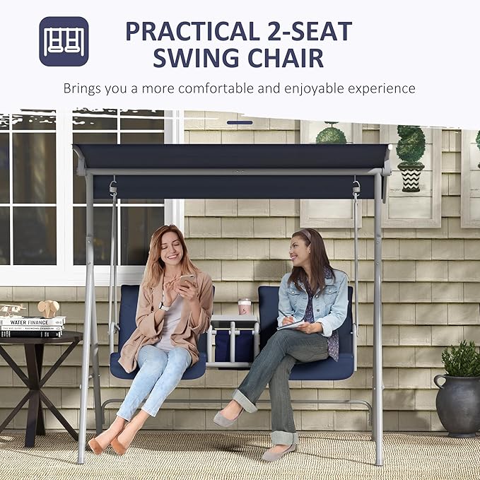 Outsunny 2 Person Porch Swing - Image 6