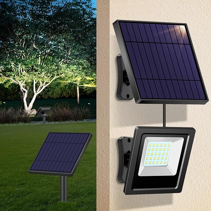 Solar Lights Outdoor Bright Solar Flood Lights 4400mAh 5500K Dusk to Dawn Led - Image 7