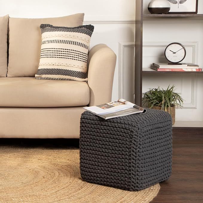 REDEARTH · Cube Pouf Foot Stool Ottoman - Image 2