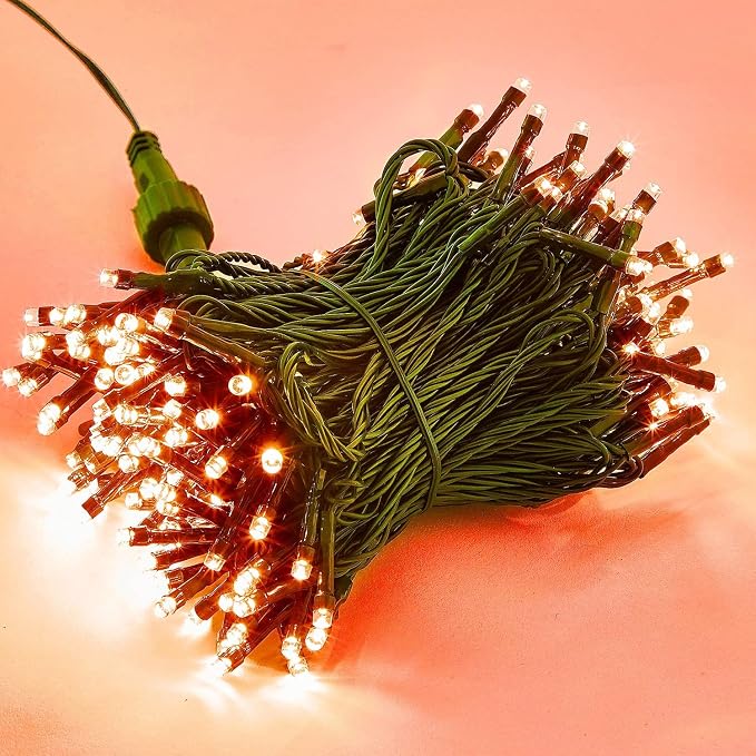 HOME LIGHTING 66FT 200 LED Halloween String Lights, Plug in Green Wire String - Image 7