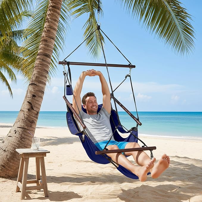 ONCLOUD Upgraded Unique Hammock Hanging Sky Chair, Air Deluxe Swing Seat - Image 5