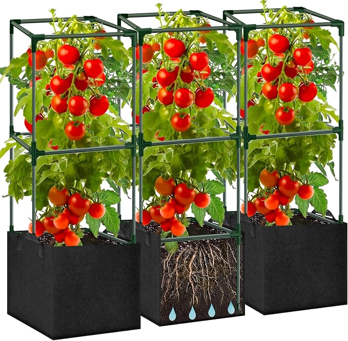 3 Pack Tomato Cages 47 Inch for Garden by Unknown