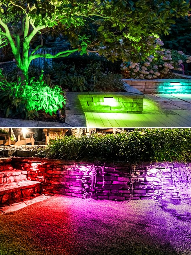 5W RGB Retaining Wall Lights 7 inch LED Hardscape Lighting Color Changing Low - Image 5