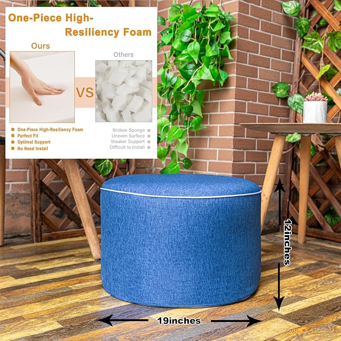 Outdoor Ottoman Outdoor Ottomans - Image 2