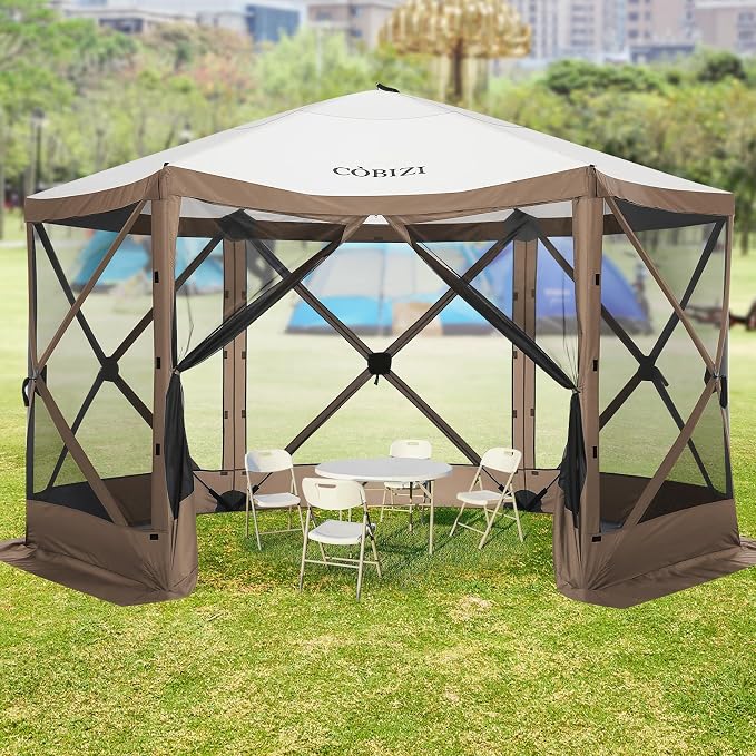 COBIZI 12x12 FT Pop Up Canopy Shelter Tent, Large Gazebos On Clearance - Image 8