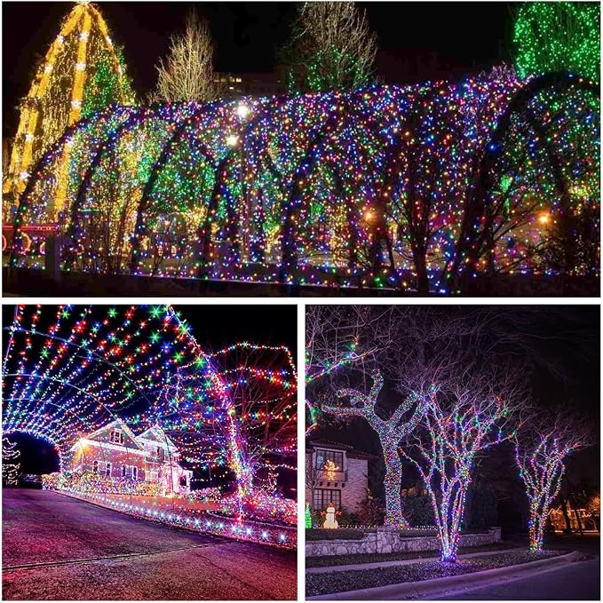 Extra-Long 144FT Solar String Lights Outdoor, 2 Pack 400LED Solar Fairy Lights - Image 7