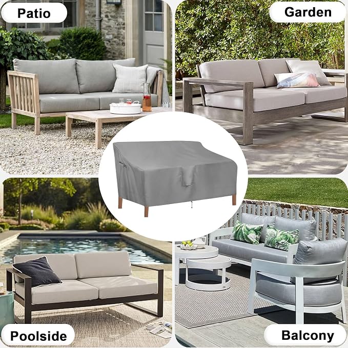 OutdoorLines Outdoor Waterproof Patio Loveseat Couch Cover - Image 8