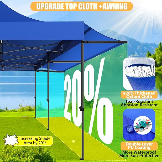 COBIZI 10x20 Pop Up Canopy Tent - Image 2