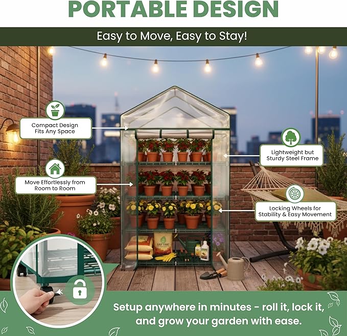 4 Tier Mini Greenhouse - Image 3