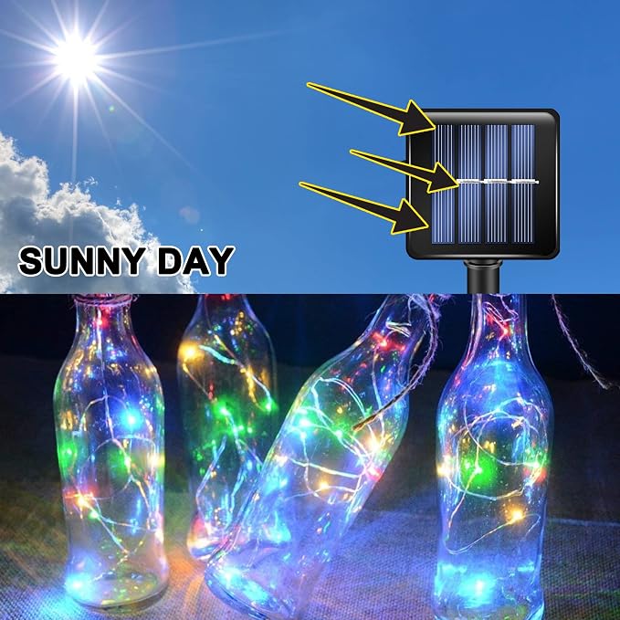 TW SHINE Multi Color Solar String Lights Outdoor, Total 160 FT 480 LED Solar - Image 3