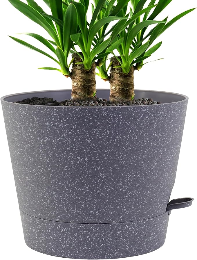 Self Watering Pots for Indoor Plants, 12 inch Planters by UOUZ