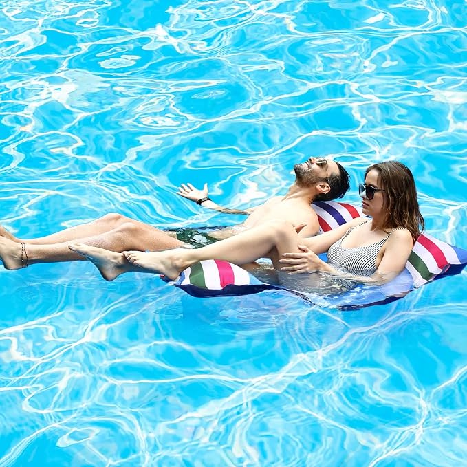 FindUWill Fabric Pool Hammock Floats, Pool Float Lounger - Image 3