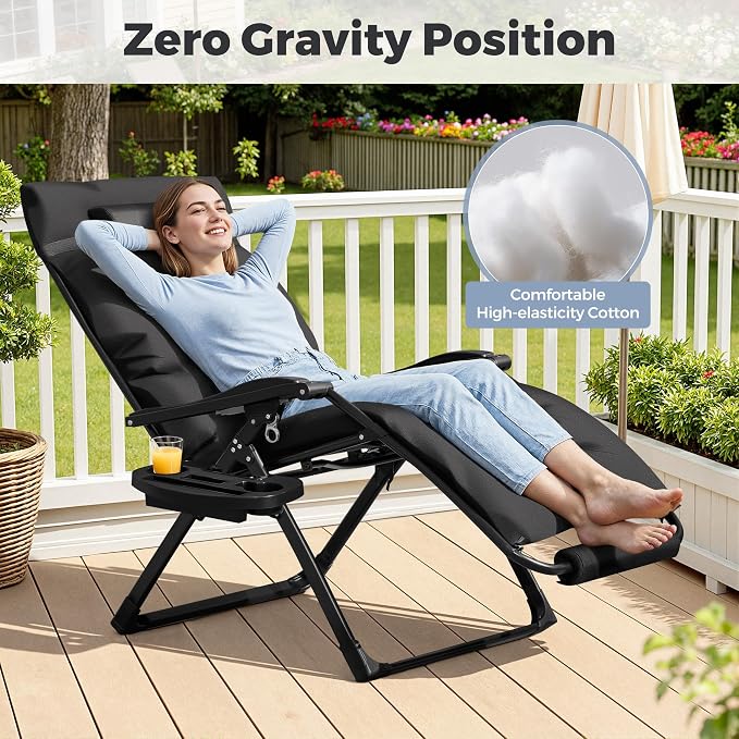 Homall Oversized Zero Gravity Chair, 32In Recliner Lounge Chair - Image 6