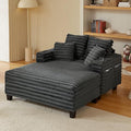 64" Chaise Lounge Chair Indoor, Oversized Sleeper Chair by Amsleekey