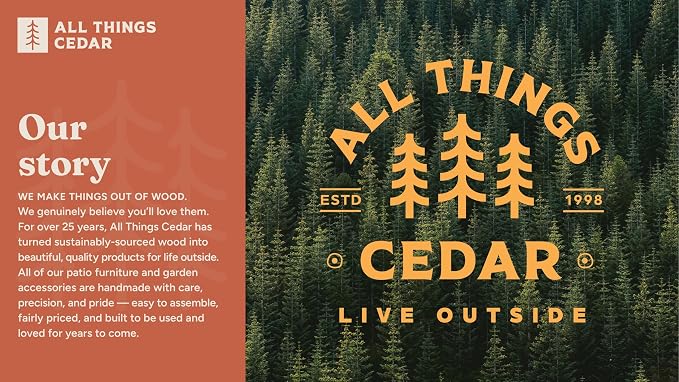 All Things Cedar PA96-Set 6-ft Cedar Garden Pagoda Arbor - Image 2