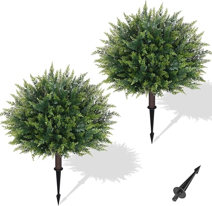 Waipfaru Artificial Plants Outdoor, UV-Resistant Fake Plants Fake Bushes Shrubs by Waipfaru