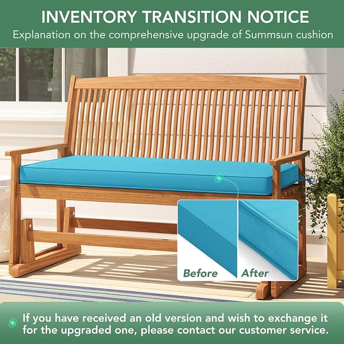 Outdoor Bench Cushion: Waterproof and Fade Resistant Patio Furniture Cushions - Image 9