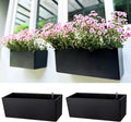 LaLaGreen Wall Planters for Outdoor Black Self Watering System Hanging Plant by L%C3%A1L%C3%A1Green