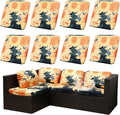 Outdoor Cushion Covers Set, Replacement by SUKAIKEQA