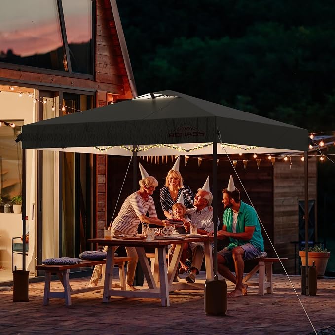 10x10 Pop Up Canopy with Sidewalls, Easy Up Canopy Tent, Heavy Duty Tents - Image 7