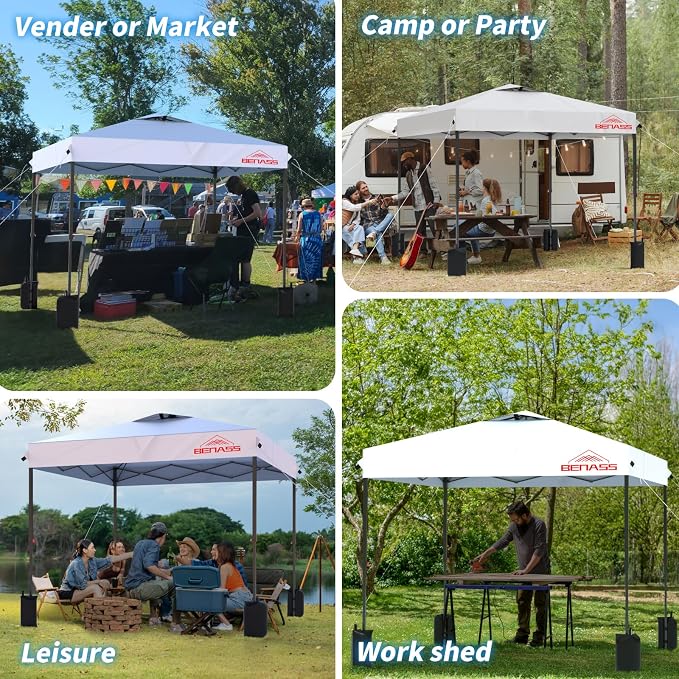 10x10 Pop Up Canopy, Easy Up Canopy Tent, Heavy Duty Tents - Image 8