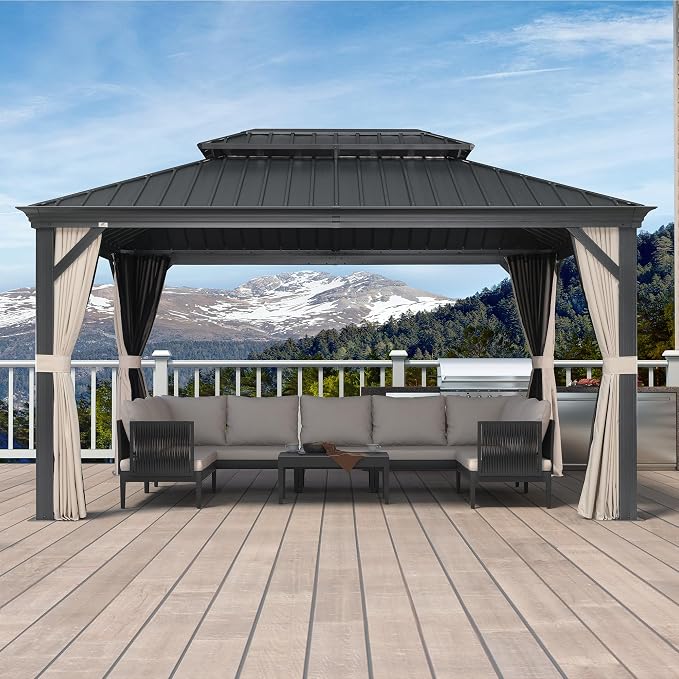 PURPLE LEAF 10' X 14' Aluminum Gazebo - Image 9