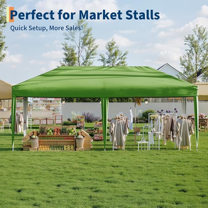 Garvee 10x10 Pop Up Canopy Tent, Heavy Duty Commercial Instant Shelter - Image 3