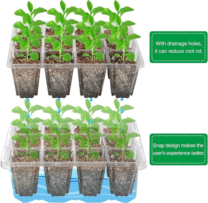 Bonviee 10 Packs Seed Starter Tray - Image 5