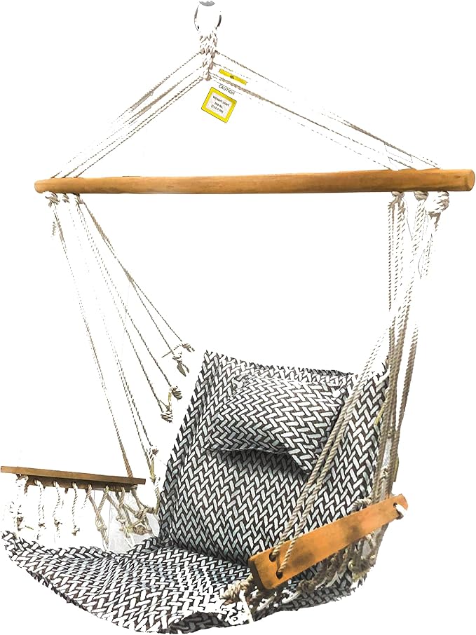 Hammock Chair Hanging Rope Swing, *12 Patterns, Quality Comfortable and by BackyardExpressions