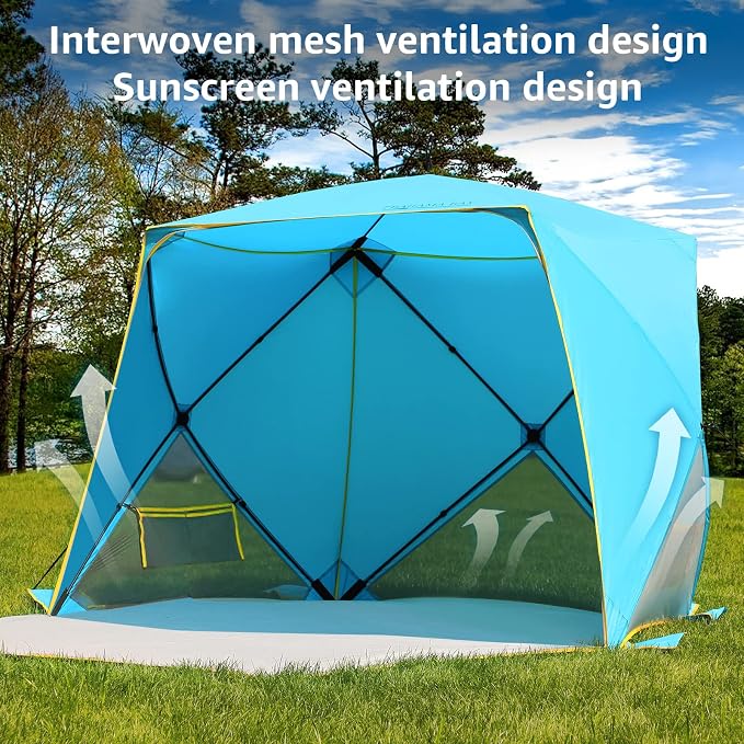 Old Bahama Bay Pop Up Beach Tent, Portable Shade Sun Shelter UPF50+ UV - Image 5