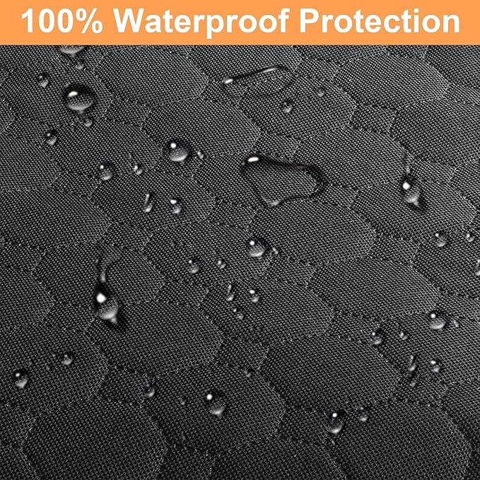 Mancro Dog Car Seat Cover for Back Seat, 2025 Upgraded 600D Heavy Duty - Image 3